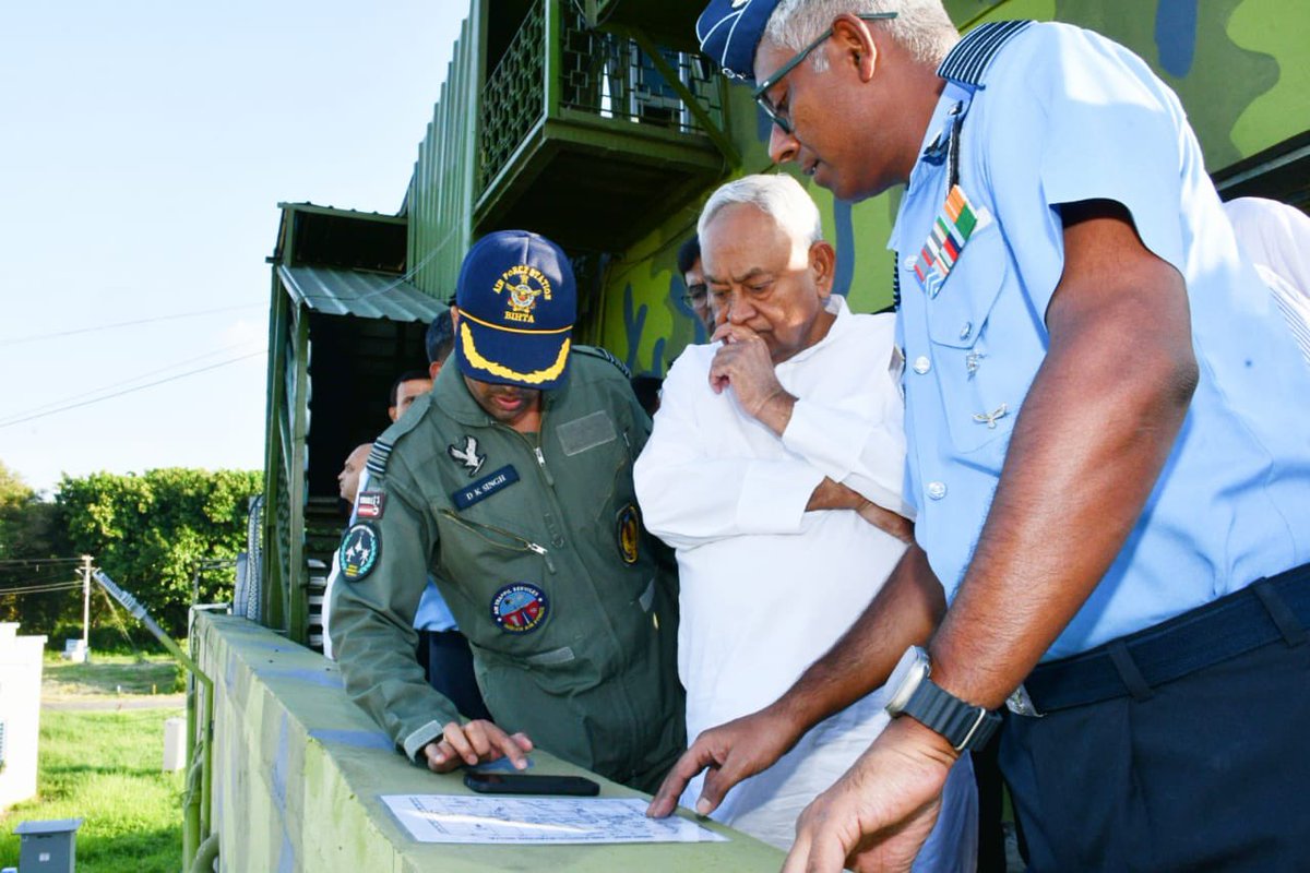 CM Nitish Kumar in Bihta, where there is an existing Air Force station, which is to be developed as an International Airport, which will also reduce the load on Patna airport.