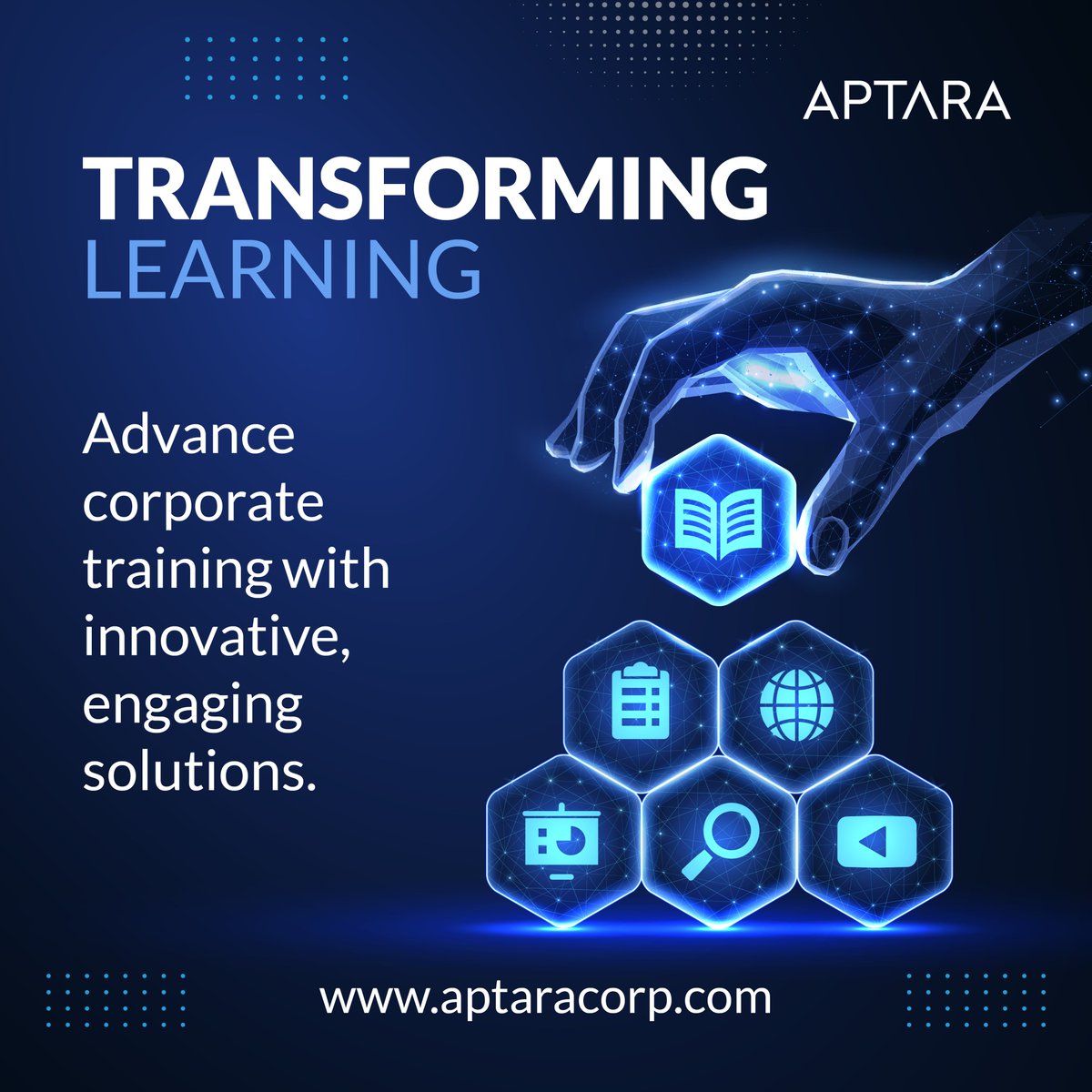 Aptara's tweet image. 🌟 From interactive learning modules to advanced simulations, we&apos;re revolutionizing how businesses train and develop their teams. Ready to take the next step? Explore more at aptaracorp.com

#Aptara   #CorporateTraining #LearningSolutions #Innovation #EmployeeDevelopment