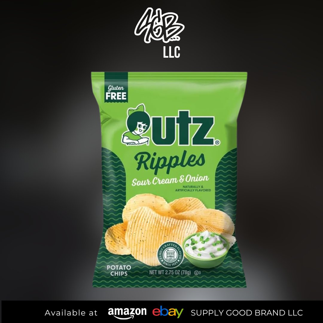 sgbrandsllc's tweet photo. Enjoy the classic combination of tangy and savory with UTZ Ripples Sour Cream &amp; Onion chips! With their perfectly ridged texture and rich flavor, these chips are a snack-time favorite. Grab a bag now from Supply Good Brands LLC. #UTZSourCreamAndOnion #RipplesChips #SnackTime https://t.co/nb43jWGTJ9