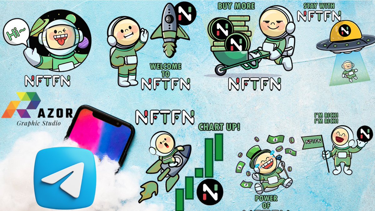 EasywareK's tweet image. NFTFN is an innovative order-book-based NFT Perpetual DEX, and this character, with its perfect colors, matches the project&apos;s dynamic vibe-so cute! 🎨🚀 
DM me to create your custom Telegram stickers and bring your project to life!