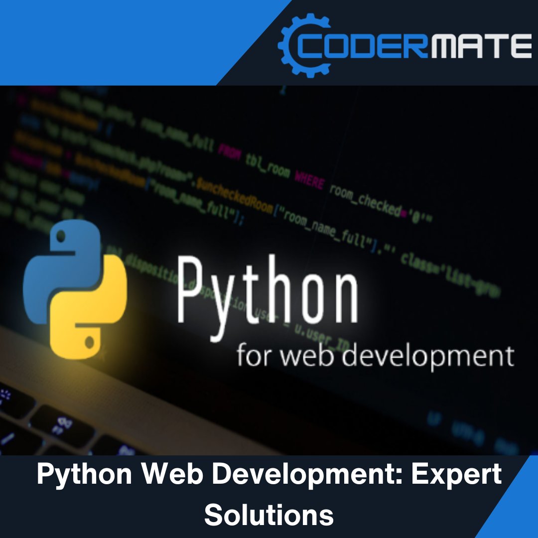 codermatetech's tweet image. Python Web Development: Expert Solutions for Your Business 🐍 #PythonDev #WebDevelopment 

codermate.tech/the-ultimate-g…