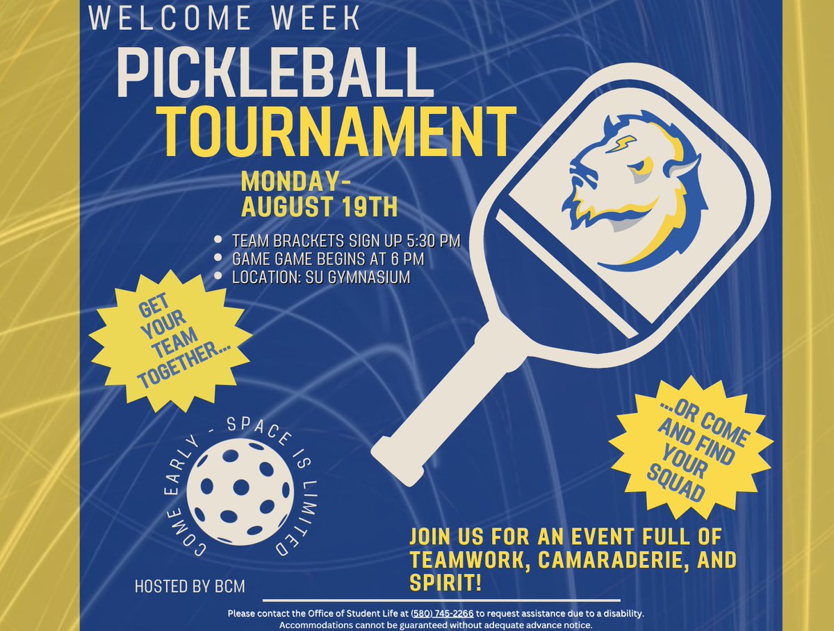 SEOSL's tweet photo. Monday, AUG 19: WELCOME WEEK
* 8 AM-12 PM: We've Got Answers! 
* 8 AM-12 PM: 1st Day of School Pics!
* 12 PM-2 PM: Esports: Welcome Play
* 5 PM: Pickleball Tournament
* 8 PM-10 PM: BCM Luau

Who's taking home the win? #SEWelcomeWeek #Fun

https://t.co/BYrv5KPo2d
#GoSoutheastern https://t.co/r8KhOV3ttz