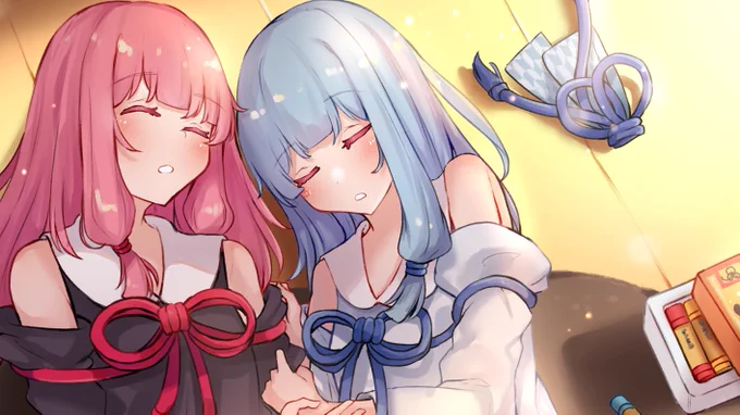 skebで蕾琴葉姉妹描かせていただきました!
