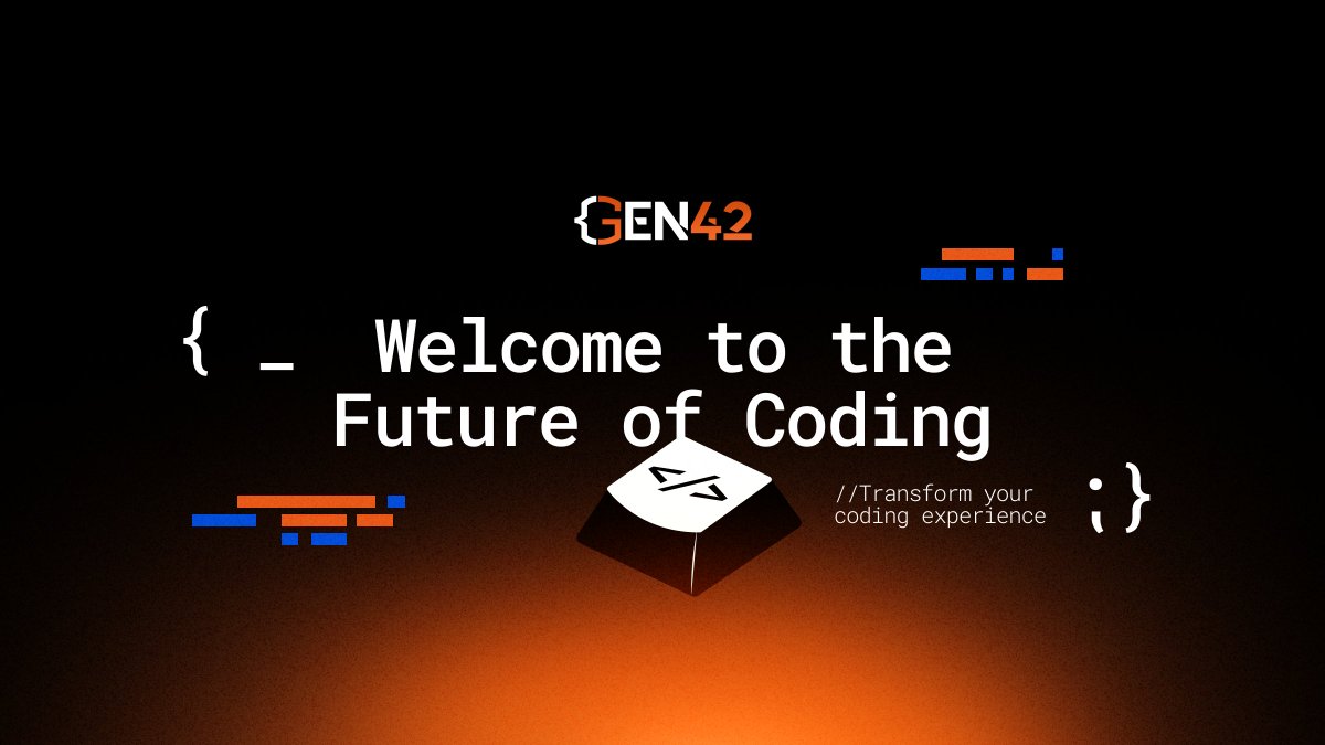 Our platform is now live!🔥

👏 Code generation, code completion, code Q&amp;A, entire code snippets, context-aware suggestions, and instant explanations—GEN42 got it all 👏

Try GEN42 with our 14-day trial 👉 gen42.ai/en/pricing

#coding #GEN42 #AI #aicoding #codegeneration
