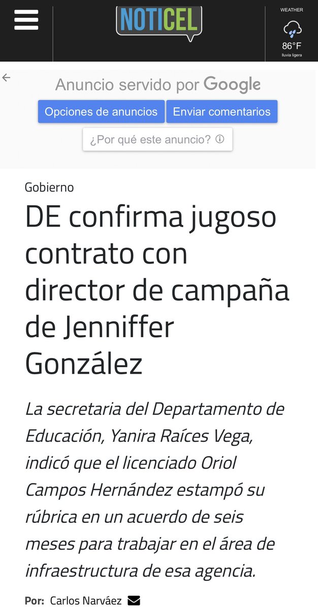 anibalacevedo's tweet photo. Ya sabemos cómo será el Departamento de Educación si Jenniffer se convierte en gobernadora. Y ya sabemos porqué la candidata Jenniffer no le da cara al país y a la prensa. Los niños no son, ni serán primeros. El análisis está tarde en Sobre la mesa por @radioislatv https://t.co/15qGn5h3Em