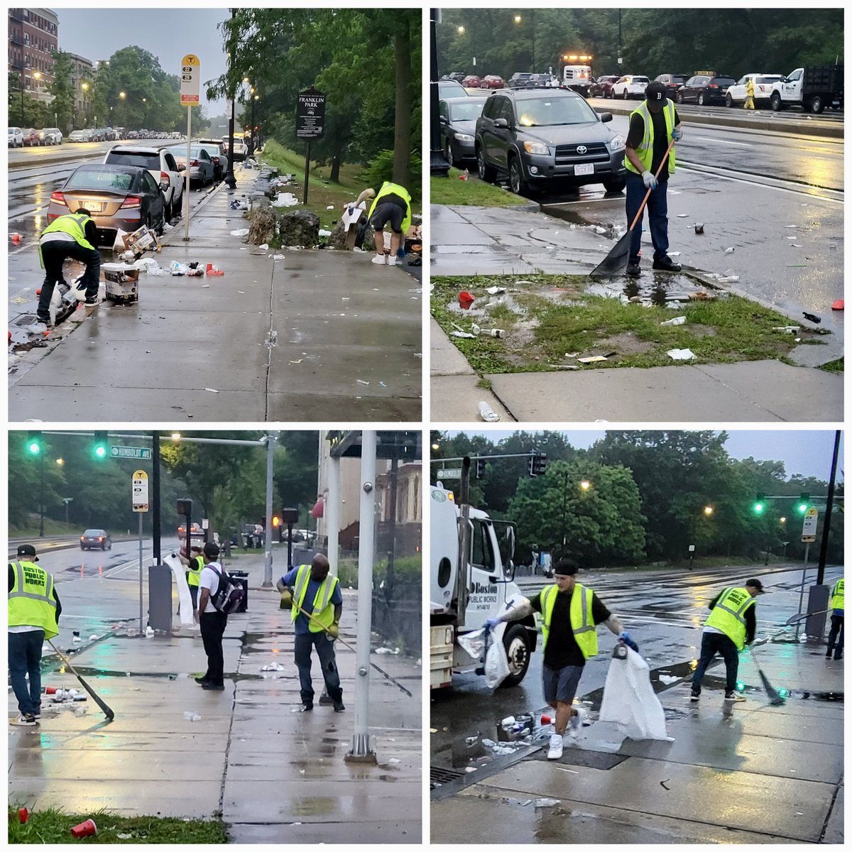Shout-out to our Highway Division personnel for all their hard work cleaning-up after the Dominican Parade and Festival. Pics below from #Dorchester.
