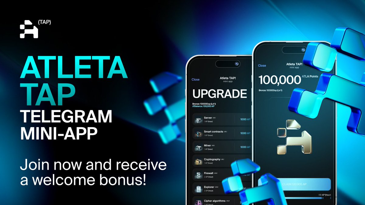 📲 Our Grant Program is already delivering fantastic results!

🔥 We’re thrilled to announce that thanks to this initiative, a talented team has developed an engaging "Atleta Tap" Mini-App on Telegram.

We fully support this exciting project and invite you to jump in, play, and