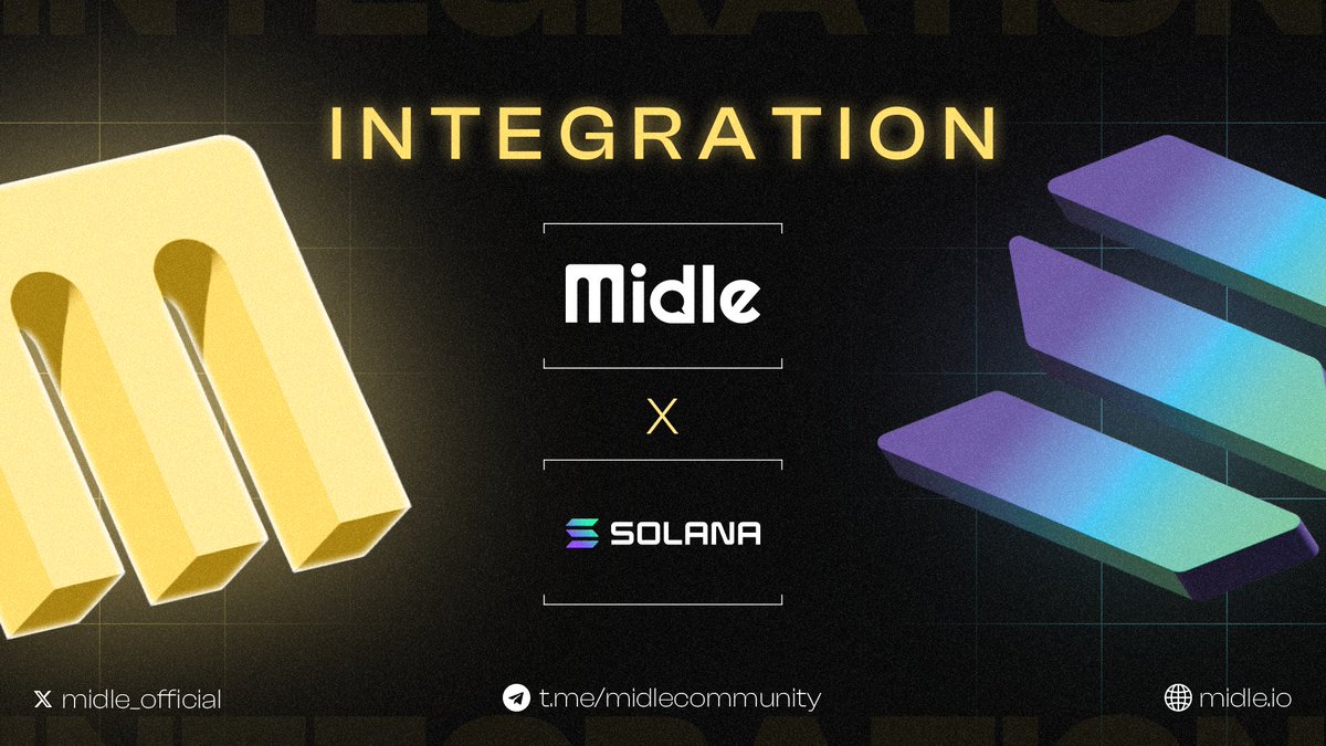 NEW INTEGRATION: <a href="/solana/">Solana</a> 🔥

🤝 We couldn't be ignorant to the Solana hype.

We are proud to announce that Midle is integrated into the Solana network!