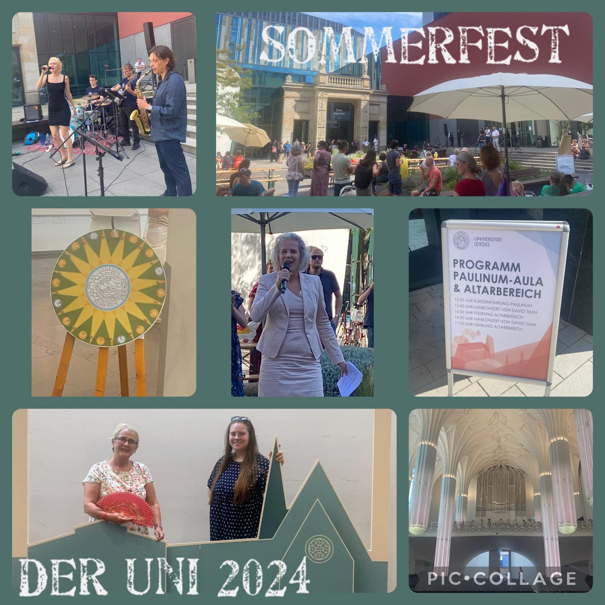 1. zentrales Unisommerfest mit buntem Programm für die Mitarbeitenden der Uni.  <a href="/Diekreme/">Dietlind Kremer</a> und unsere jüngste (studentische) Mitarbeiterin in der "Fotoecke" ;-).