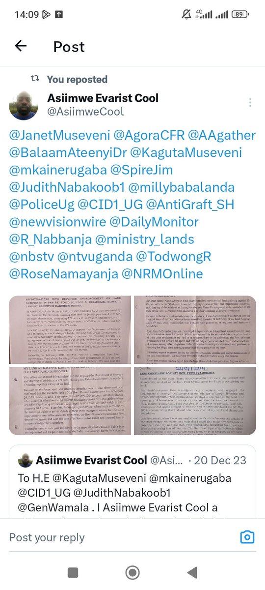Asiimwe Evarist Cool (@asiimwecool) on Twitter photo Hon. <a href="/TodwongR/">Todwong Richard</a> tomorrow morning I want to come to your office and discuss on this together Hon. <a href="/TodwongR/">Todwong Richard</a> tomorrow morning I want to come to your office and discuss on this together