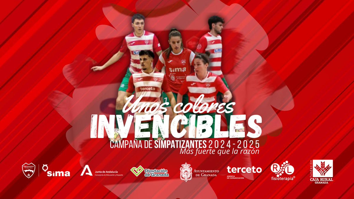 [𝗢𝗙𝗜𝗖𝗜𝗔𝗟] 𝗚𝗥𝗔𝗡𝗔𝗗𝗔 𝗙𝗨𝗧𝗕𝗢𝗟 𝗦𝗔𝗟𝗔 ¡Ya lo tenemos aquí! Desde hoy, ya puedes hacerte simpatizante de Granada Futbol Sala de forma muy fácil. 

📷 𝗦𝗼𝗹𝗼 𝗱𝘂𝗿𝗮𝗻𝘁𝗲 𝗹𝗮𝘀 𝗽𝗿ó𝘅𝗶𝗺𝗮𝘀 𝟳𝟮 𝗵𝗼𝗿𝗮𝘀 (-20%)

app.cluber.es/clubes/64ff2ce…