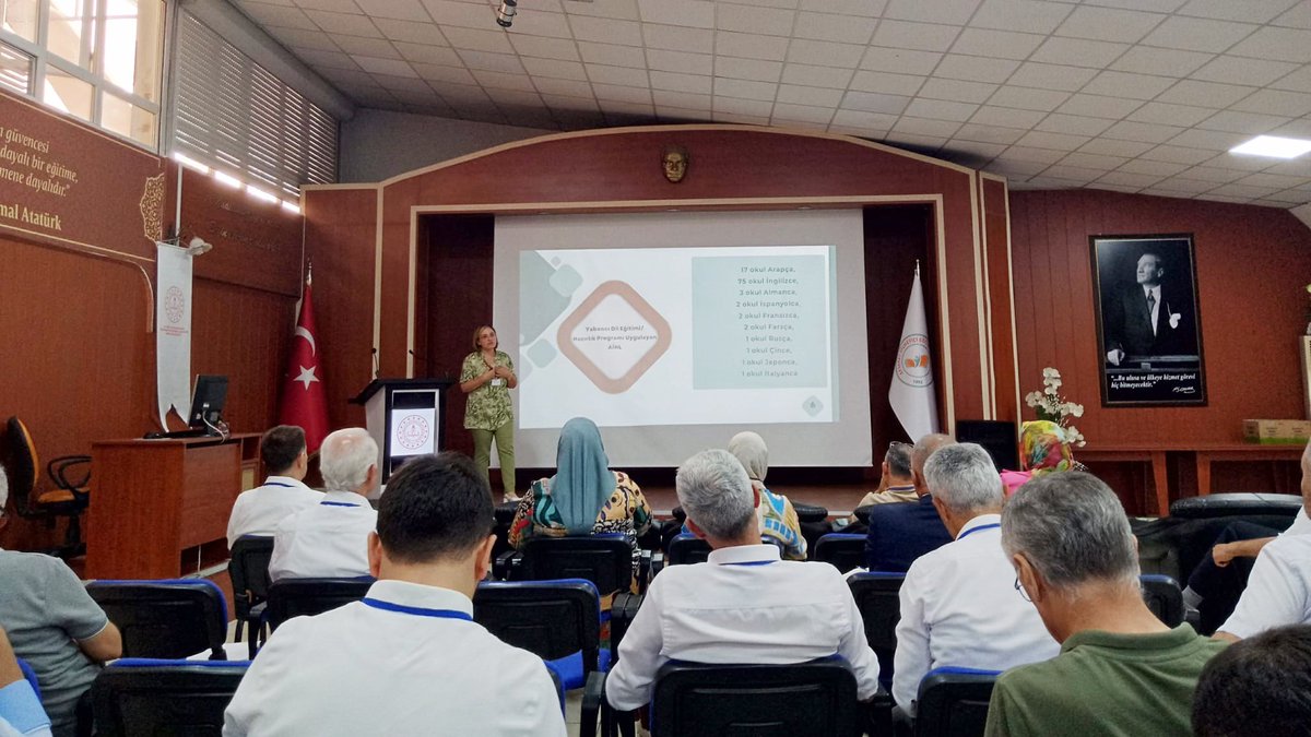 meb_dinogretimi's tweet photo. 📍 Genel Müdürlüğümüz tarafından Merkezî Hizmet İçi Eğitim Faaliyetleri kapsamında 19-23 Ağustos tarihleri arasında hazırlık yabancı dil programı uygulayan AİHL yöneticilerimize yönelik tertiplenen "Eğitim Yönetimi Semineri", Aksaray Hizmet İçi Eğitim Enstitüsünde başladı.⏬ https://t.co/F99Bd819ir