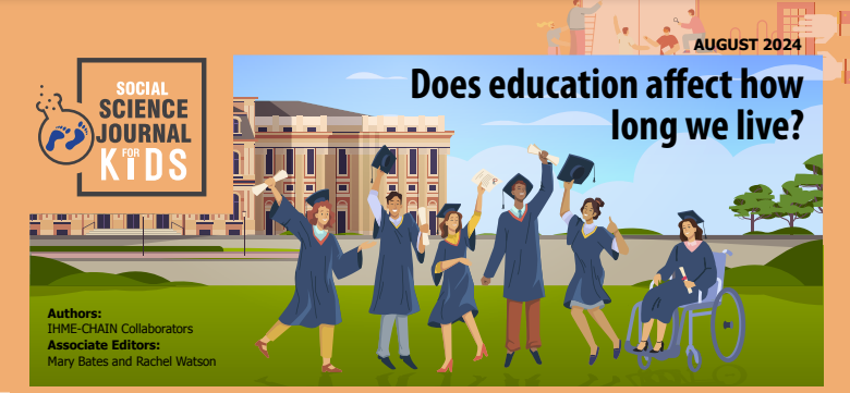 CHAIN NTNU (@chain_ntnu) on Twitter photo CHAIN's work with the <a href="/IHME_UW/">Institute for Health Metrics and Evaluation (IHME)</a> on the effects of education on adult mortality was recently adapted by the <a href="/SJforKids/">ScienceJournal4Kids</a>!
Be sure to check it out at: sciencejournalforkids.org/.../does-educa… CHAIN's work with the <a href="/IHME_UW/">Institute for Health Metrics and Evaluation (IHME)</a> on the effects of education on adult mortality was recently adapted by the <a href="/SJforKids/">ScienceJournal4Kids</a>!
Be sure to check it out at: sciencejournalforkids.org/.../does-educa…