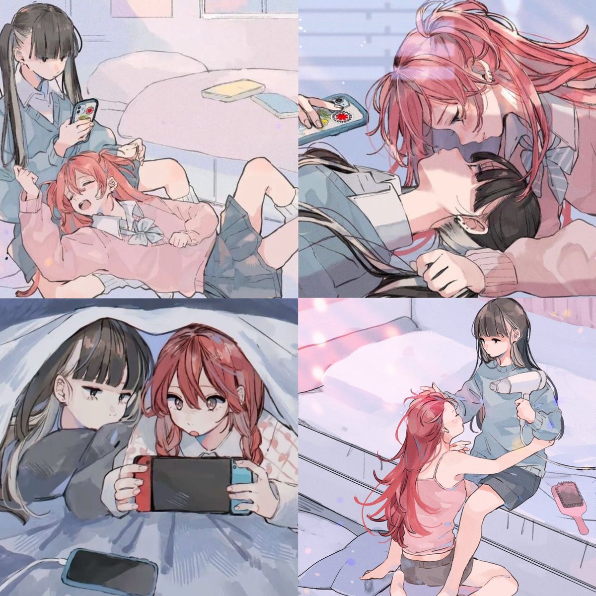 kyoruyeye's tweet photo. i love when domestic wlw 🥺 https://t.co/iqQCpNeGBM