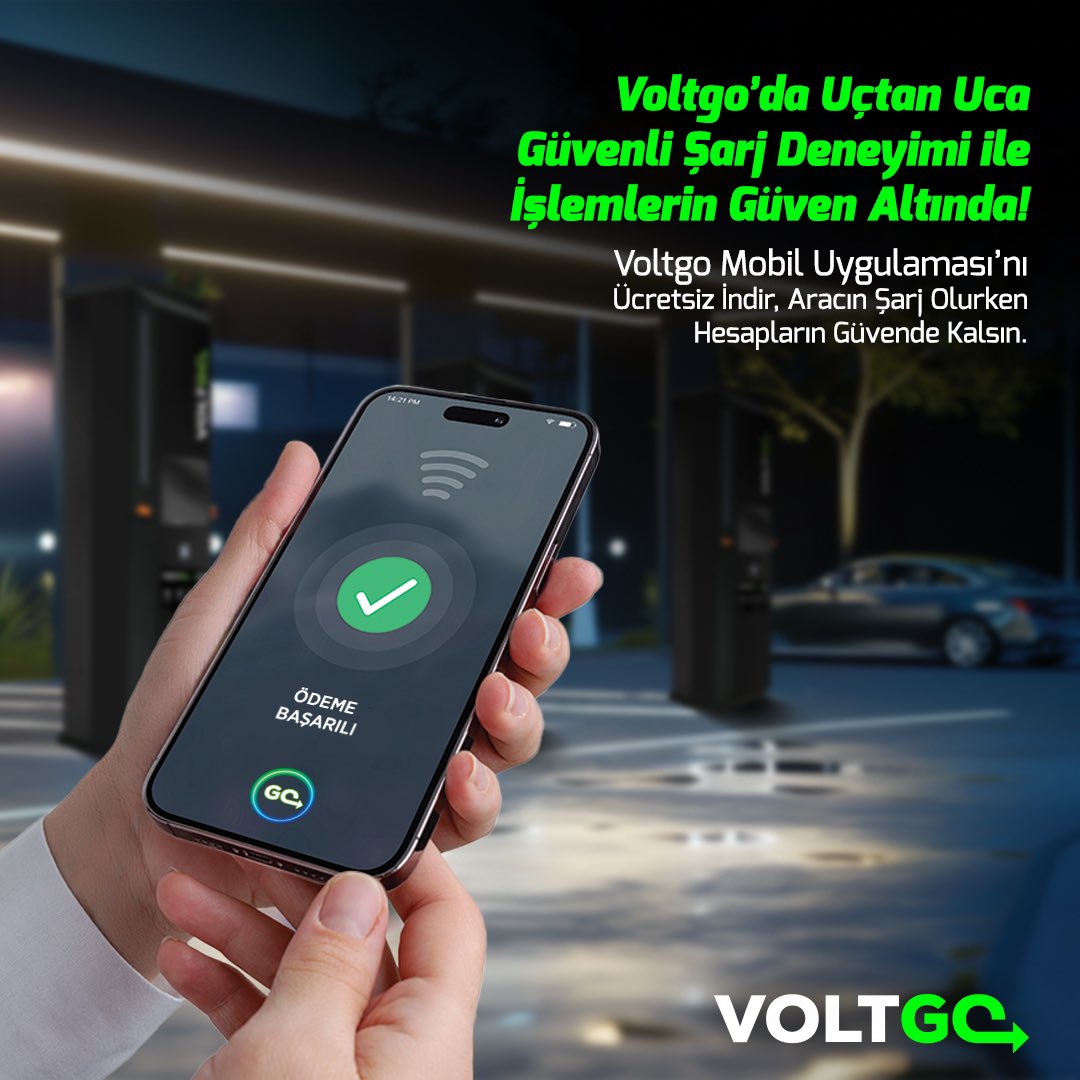 voltgoenerji's tweet photo. Voltgo mobil uygulaması ile tüm ödemeleriniz güven altında!
Özel güvenlik önlemleri ile şarj ödemelerinizi güvenle yapın. Hemen indirin, güvenle şarj edin!

#Voltgo #ŞarjEtDevamEt #MobilUygulama #ElektrikliAraba #Şarjİstasyonu #AppStore #GooglePlay https://t.co/xM7RbP11jd
