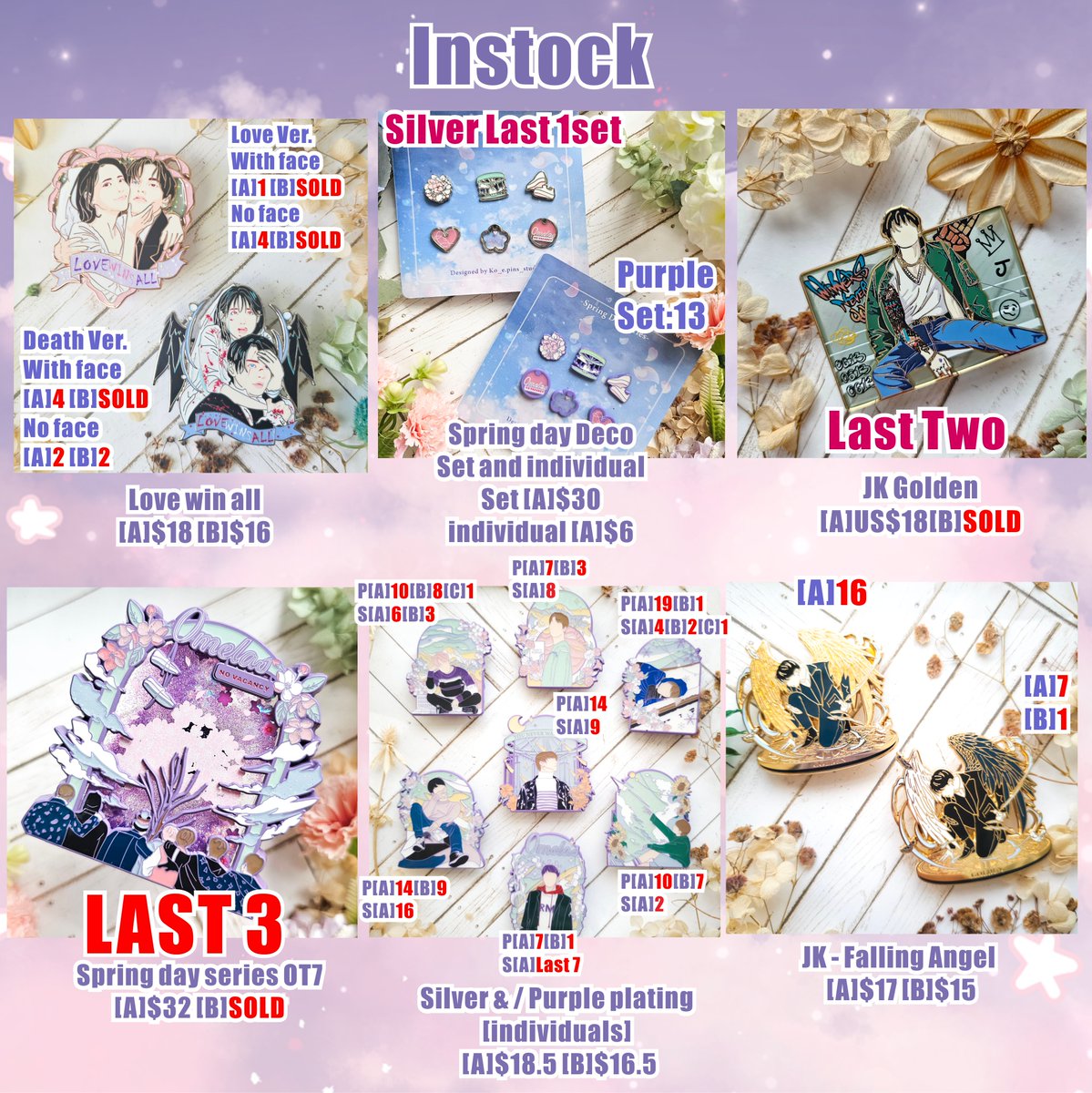 KoJikook's tweet photo. Next shop update ->20th Aug 2024 9pm HKT
Most of them is super low QTY. grab them as fast as you can ^^
🐥🐹🐿🐯🐨🐰🐱
#bts #army #btspin #btspins #pin #pins #enamelpin #enamelpins #btsfanart #smallbusiness #kpop #kpoppin #btspins #btspincollection #btscollection #btsjewelry https://t.co/2EQ1HlqLET
