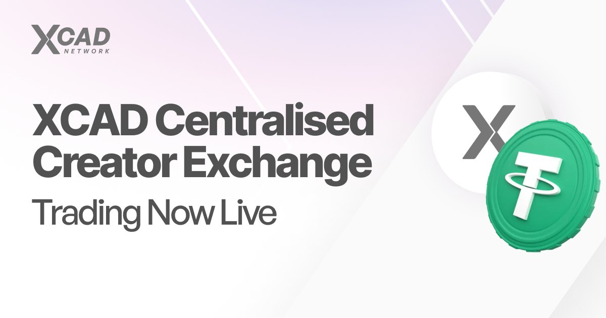 Trading on the XCAD Centralised Exchange is now Open! 🥳

Available trading pairs:
DON/XCAD
XCAD/USDT

Stay tuned for marketing and further Creator Token Listings.

*Please note you may see some changes over the next 24hrs as the exchange establishes itself*

🛍 Trade now:
