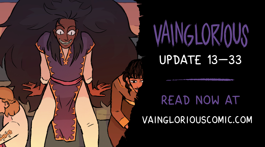 vaincomic's tweet photo. That's the end of the chapter! Now's your chance to catch up or share the comic with a friend 💖

✨🐉 See the new page here: https://t.co/hJZ5d9fMbH
🔥 🐉 Or read it from the start here: https://t.co/ExnX1HWJpt https://t.co/KZPTvVnELP