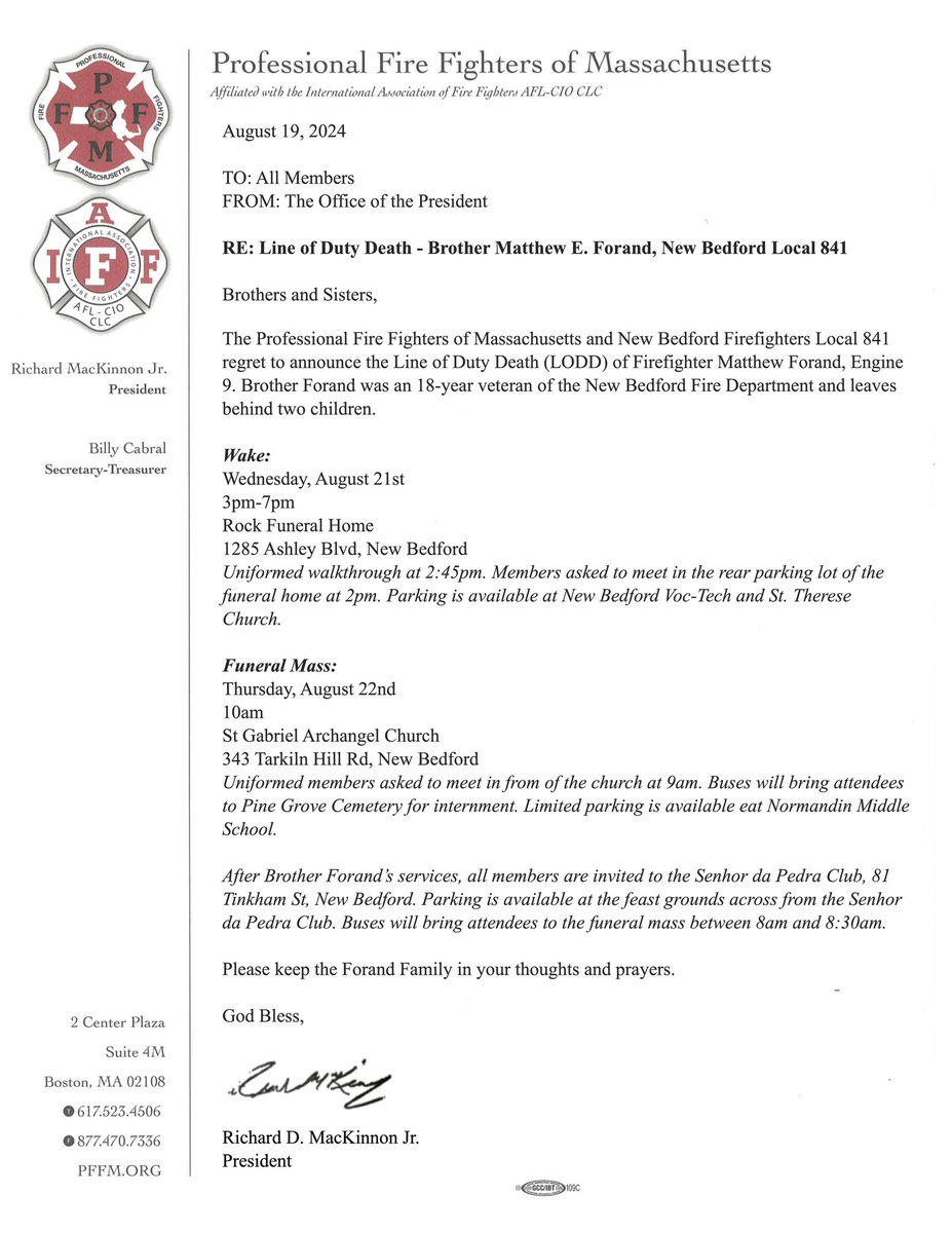 Fire Fighters of MA (@the_pffm) on Twitter photo 