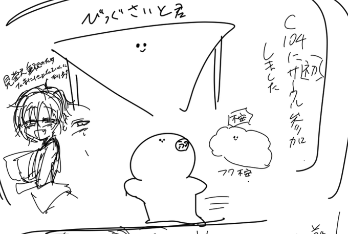 コミケの楽しかったレポ漫画を描いちょります

できれば夏コミ本のBOOTH販売に合わせて公表したいですが、印刷してからだからまた時間かかりそうだなぁ…どうすっかなぁ… 