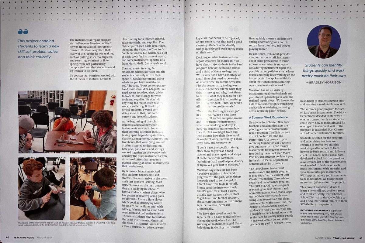 AMDBands (@amdbands) on Twitter photo CHECK IT OUT! We’re featured with Mr Morrison (<a href="/euphoniac/">Bradley Morrison</a>) in this month’s Teaching Music Magazine from the National Association for Music Education!! <a href="/OssiningSchools/">Ossining UFSD</a> <a href="/nikkinover/">Nicole Mangiere Nover (she/her)</a> <a href="/OUFSD_Arts/">Kate Mathews</a> <a href="/NYSSMA_Official/">NYSSMA</a> CHECK IT OUT! We’re featured with Mr Morrison (<a href="/euphoniac/">Bradley Morrison</a>) in this month’s Teaching Music Magazine from the National Association for Music Education!! <a href="/OssiningSchools/">Ossining UFSD</a> <a href="/nikkinover/">Nicole Mangiere Nover (she/her)</a> <a href="/OUFSD_Arts/">Kate Mathews</a> <a href="/NYSSMA_Official/">NYSSMA</a>