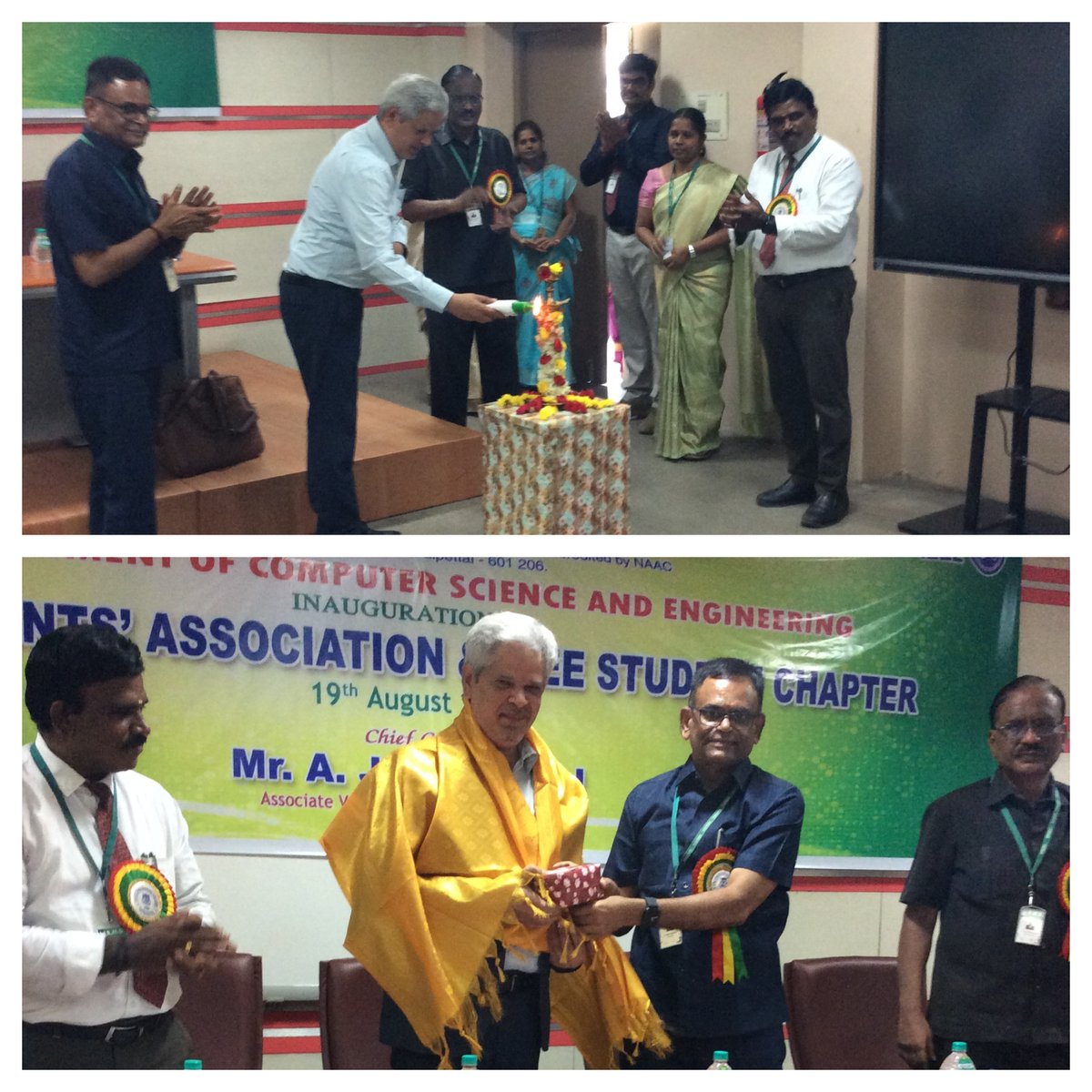 rmdcse's tweet photo. A glimpse of the Inauguration of CSE Students Association and IEEE Student Chapter for the academic year 2024-25 by Mr. A. Janagaraj,Associate Vice President – Cybersecurity, LTIMindtree

#rmdec #cse #rmdengineeringcollege #rmkgroupofinstitutions #IEEEStudentsChapter #LTIMindtree https://t.co/wrUsptdRVM