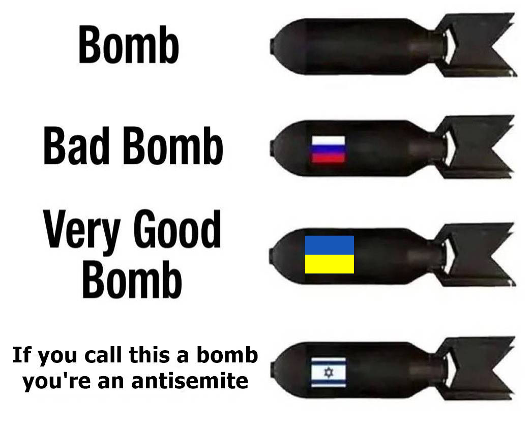 ARudevitz's tweet photo. @visegrad24 > When Russia drop bombs on ukronazis - RUSSIA IS A TERRORIST STATE!!!11one
> When ukronazis drop bombs on Russians - special operation 

This pathetic propaganda is out of hand. https://t.co/O0ZVTNVJZl