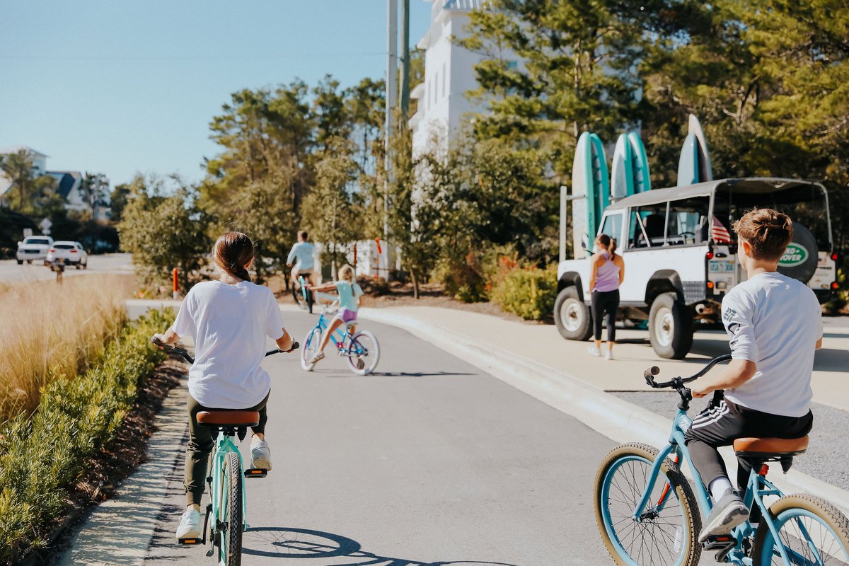 If you're looking for adventure, book your stay at The Lodge 30A! 
Hiking and biking trails are located throughout Walton County, where you can explore nature on winding paths through state parks, forest and picturesque gardens.