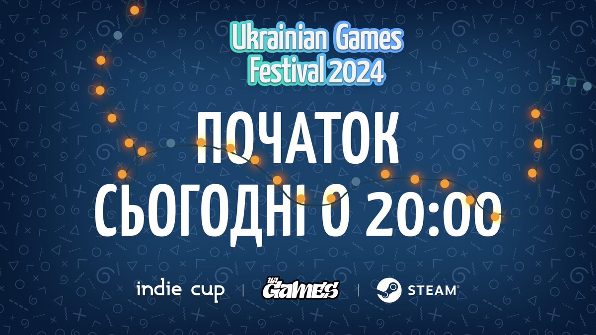 ukrainiangames's tweet image. Ukrainian Games Festival 2024 розпочинається сьогодні о 20:00 у Steam!

Не пропустіть, буде цікаво — одразу на старті анонсуємо кілька НОВИХ українських ігор (а потім продовжимо анонсувати ігри щодня до четверга).