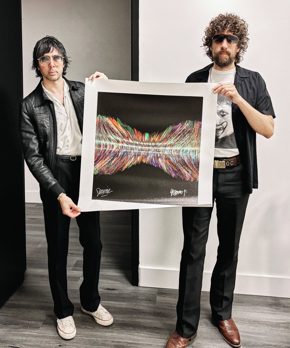 Soundwaves Art (@soundwaves_art) on Twitter photo š«š·šŖ© Very excited to partner with electronic legends, Justice! Gaspard and Xavier were generous enough to sign artworks made from the sound waves of "Genesis," one of our favorite tracks. All profits will go to <a href="/WarChildUK/">War Child UK</a> . You can get one here: soundwavesartfoundation.com/collections/juā¦ š«š·šŖ© Very excited to partner with electronic legends, Justice! Gaspard and Xavier were generous enough to sign artworks made from the sound waves of "Genesis," one of our favorite tracks. All profits will go to <a href="/WarChildUK/">War Child UK</a> . You can get one here: soundwavesartfoundation.com/collections/juā¦