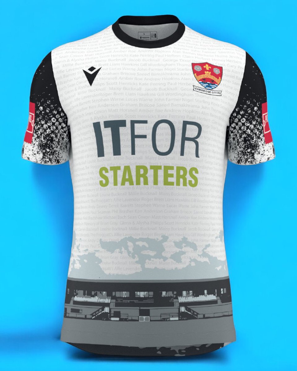 ProKit_UK's tweet image. We were delighted to create a bespoke home shirt with our Partner Club @cambridgecityfc alongside @MacronSports 

The shirt features an image of their old Milton Road Stadium on the back and the New Stadium on the front to celebrate the past and the future of this football club.…