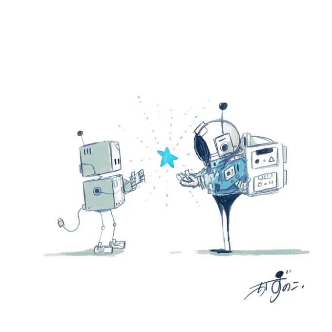 ロボット描くの楽しすぎ 