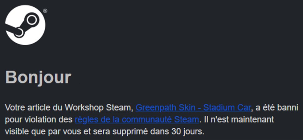 Exao29's tweet photo. Bonjour @Trackmania ! Je viens de voir ça ce matin. J'aimerai bien avoir quelques précision vis à vis de tout ça. https://t.co/W3QfxCdp1Q