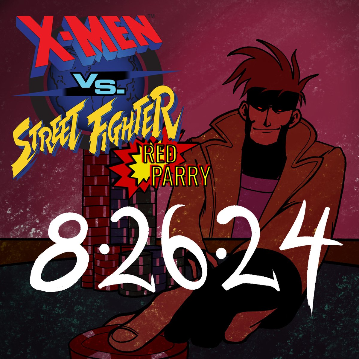 Stoked to be hosting another tournament for X-Men vs Street Fighter on Monday 8-26-24

Tournament at 8pm 

Flyer @soup_to_go

#xvsf #xmenvsstreetfighter #marvelvscapcom