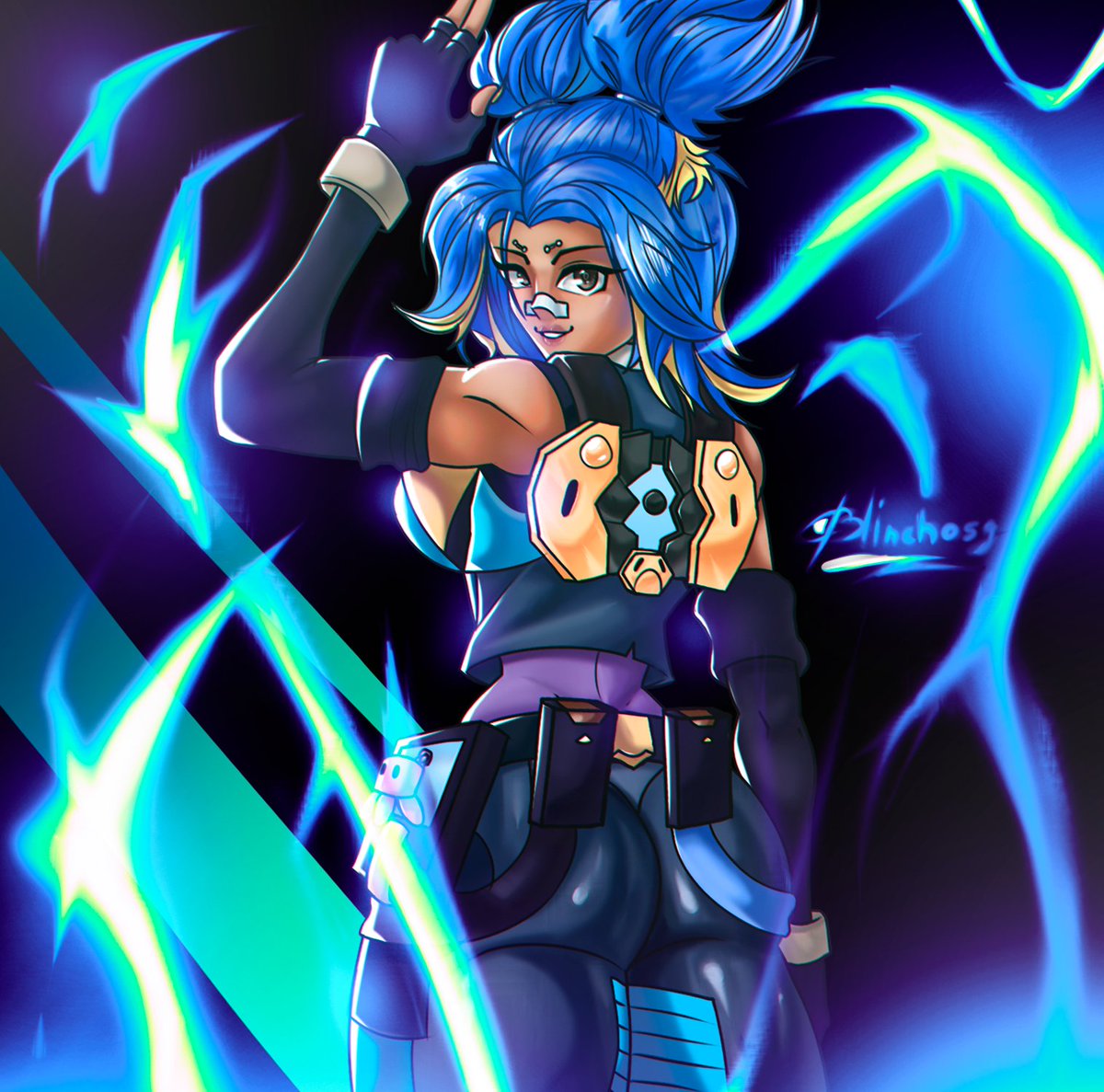 Blnchsg's tweet photo. Art for my bro with his waifu Neon from #Valorant :) #art #fanart #digitalart #ValorantArt https://t.co/7D68xKuHG4