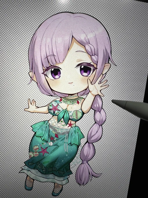 うちの子作ったからせっせとミニキャラ描いてる。名前はまだ悩み中だけど可愛いねお洋服はBOOTHで一目惚れしたので購入させて頂きました背景とかも作りたいからOBSの設定勉強中〜。詳しく講座にして下さる先人がいるから本当にありがたい…!