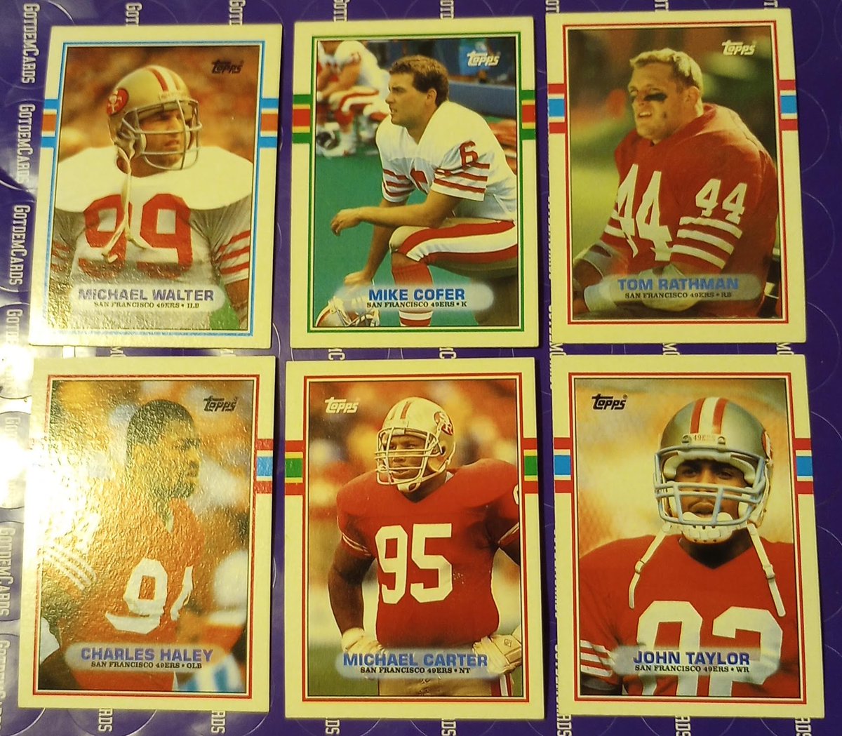 GotdemCards's tweet photo. 1989 Topps #49ers 18 Card Lot Montana, Rice &amp; More

$15 OBO 

🏆 If you Repost This your Awesome 
🏆 If you tag people into this post Your Amazing
#TheHobbyFamily  #THFpro #thehobby #NFLonX #sportscardsforsale #NFL #Football #sportscards #footballcards https://t.co/sw3yAO9SS9