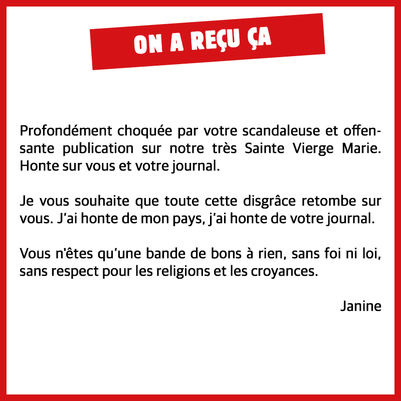 Charlie_Hebdo_'s tweet photo. Nous tenons à rassurer tous nos amis catholiques : il est possible d'attraper la variole du singe en restant vierge https://t.co/QR86K40lTD