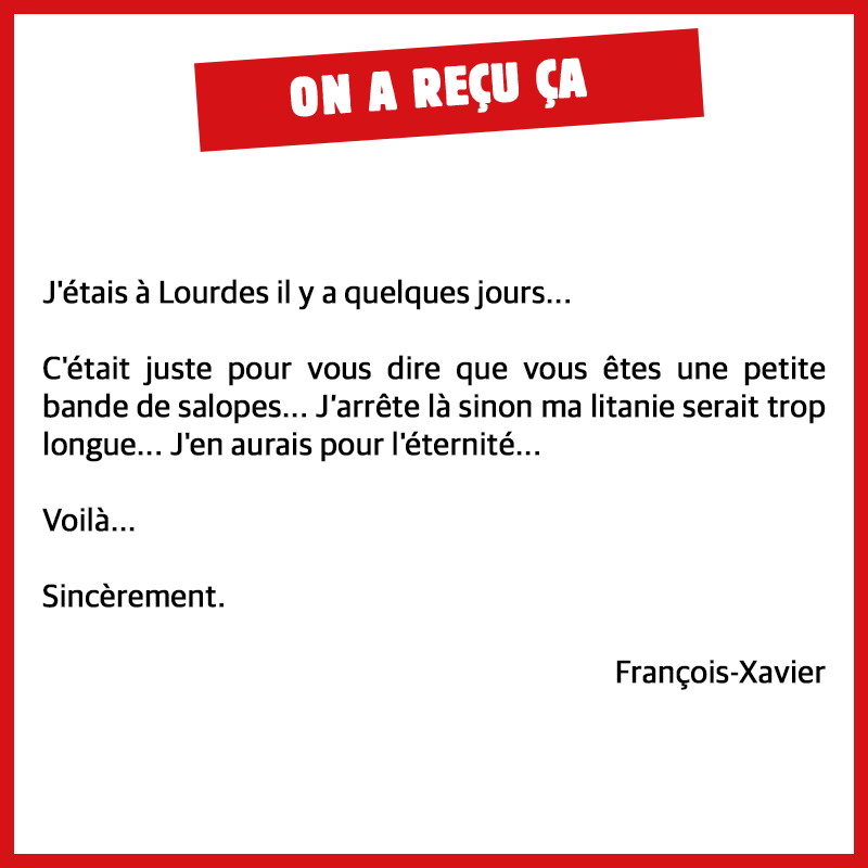 Charlie_Hebdo_'s tweet photo. Nous tenons à rassurer tous nos amis catholiques : il est possible d'attraper la variole du singe en restant vierge https://t.co/QR86K40lTD