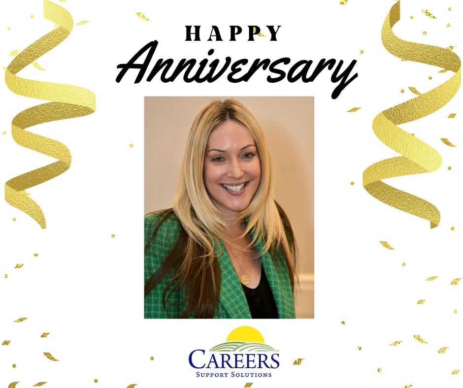 Happy 28th Work Anniversary to Jennifer Retacco, CAREERS Program and Transition Coordinator!  CAREERS, our clients, employers and co-workers are all grateful for Jen's hard work and dedication. Congratulations!