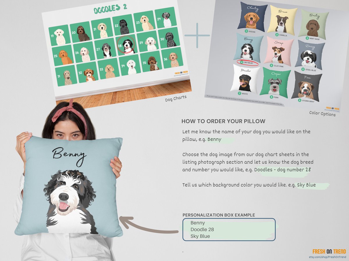 #DogMamaGifts #DogOwnerGifts Boxer Dog Pillow, Custom Dog Portrait Cushion, Pet Owner Gift Idea, Personaliazed Pooch Face Pillows, Doggie Home Decor Throw Cushions
etsy.com/listing/145946…