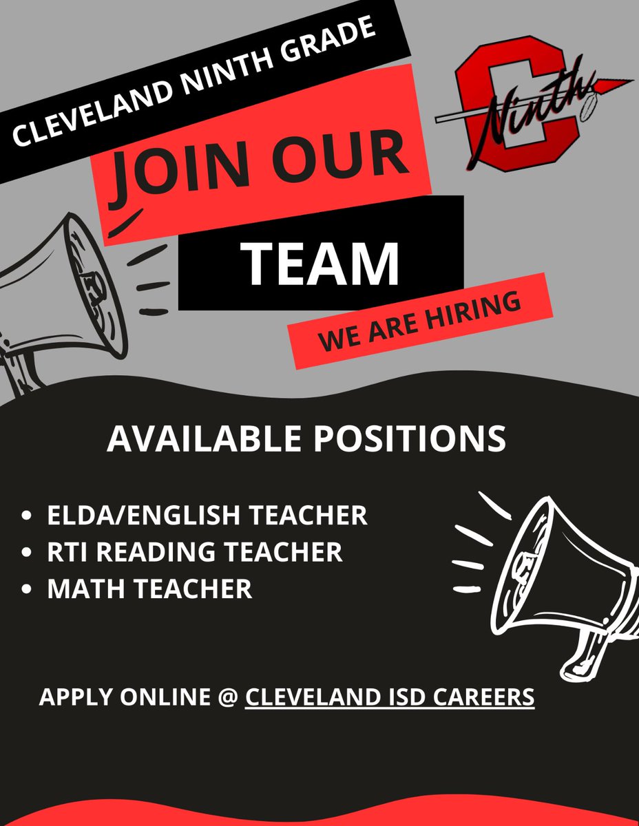 Dr. X.M. Davis (@dr_xm_davis) on Twitter photo We are “Building Excellence!” Come join our dedicated and talented team! <a href="/CISD_C9/">Cleveland Ninth Grade Center (C9)</a> <a href="/ClevelandISDTX/">Cleveland ISD</a> #TheClevelandISDWay We are “Building Excellence!” Come join our dedicated and talented team! <a href="/CISD_C9/">Cleveland Ninth Grade Center (C9)</a> <a href="/ClevelandISDTX/">Cleveland ISD</a> #TheClevelandISDWay