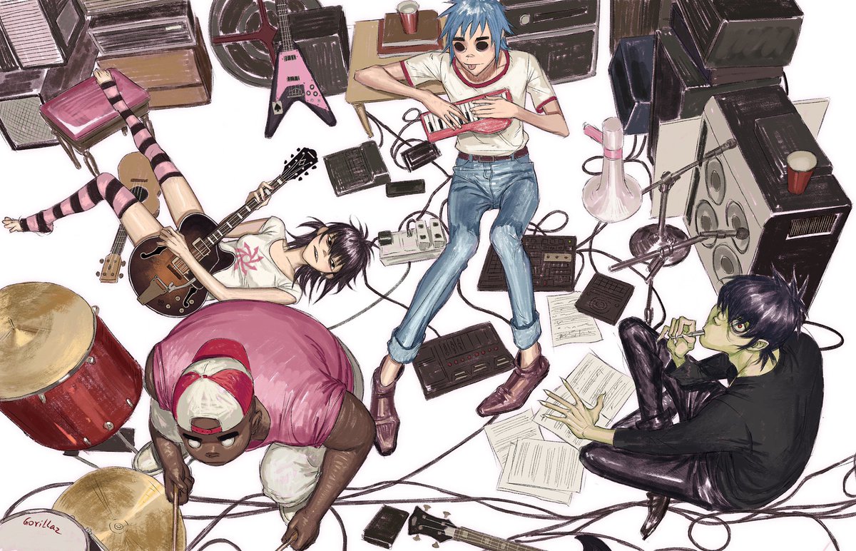 XFGS_'s tweet photo. #Gorillaz -ing…… https://t.co/98cSdCi1Lt