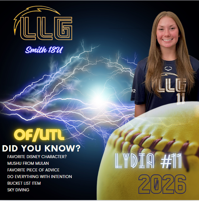 llgsmith18u's tweet photo. Rounding out our 2024 LLG Smith 18U TEAM introductions!!!!! Welcome Lydia and parents, Tony and Jessica, as well as sister Natalee! #getstruck #llgfastpitch #ileap #llgsmith18u #LightsOut https://t.co/U5t31hhkwh