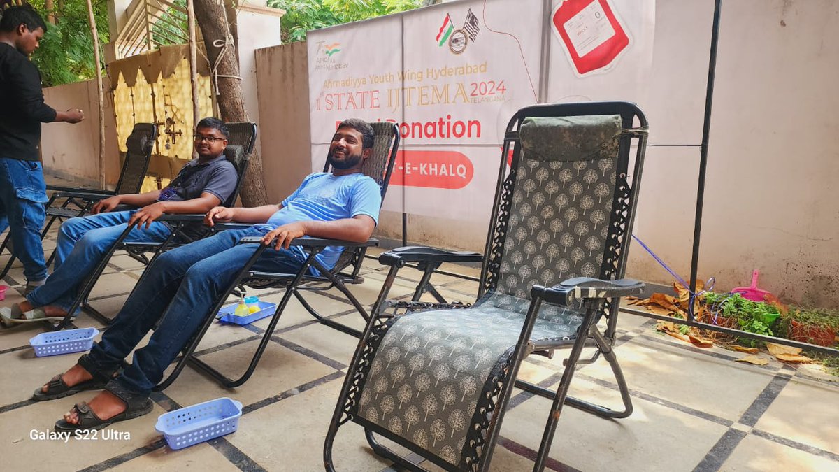 mkaindia's tweet photo. Majlis Khuddam-ul-Ahmadiyya #Hyderabad, under Shoba Khidmat-e-Khalq, organized a blood donation camp in conjunction with the Salana State Ijtema Telangana and 15th August Independence Day celebrations. Alhamdulillah, 30 #Khuddam participated by donating blood. https://t.co/UWchempYd8