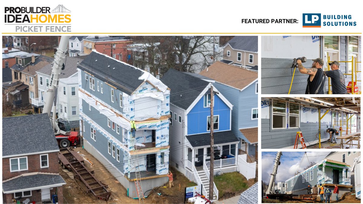 SMIhomes's tweet photo. "Siding Solution Delivers For The Picket Fence"
 
 https://t.co/8YBXyidtHf

#picketfence #offsiteconstruction #smihomes #thepicketfence #sustainability #carbonfootprintreduction #reducewaste #strattanville #structuralmodularinnovations #Pittsburgh 
Photo by: ProBuilder https://t.co/nAgTyFODHv