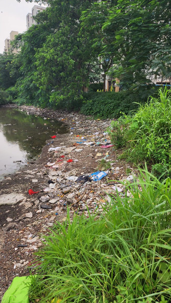 aswin_up96's tweet photo. The pond in Sector 10, Kharghar, Navi Mumbai is filled with waste and causing health issues. Urgent cleanup needed! Please take action. #CleanKharghar #SaveOurPond @CIDCO_Ltd 
@NMMConline @narendramodi 
@swachhbharat @pmo https://t.co/YoKU5yxdCa