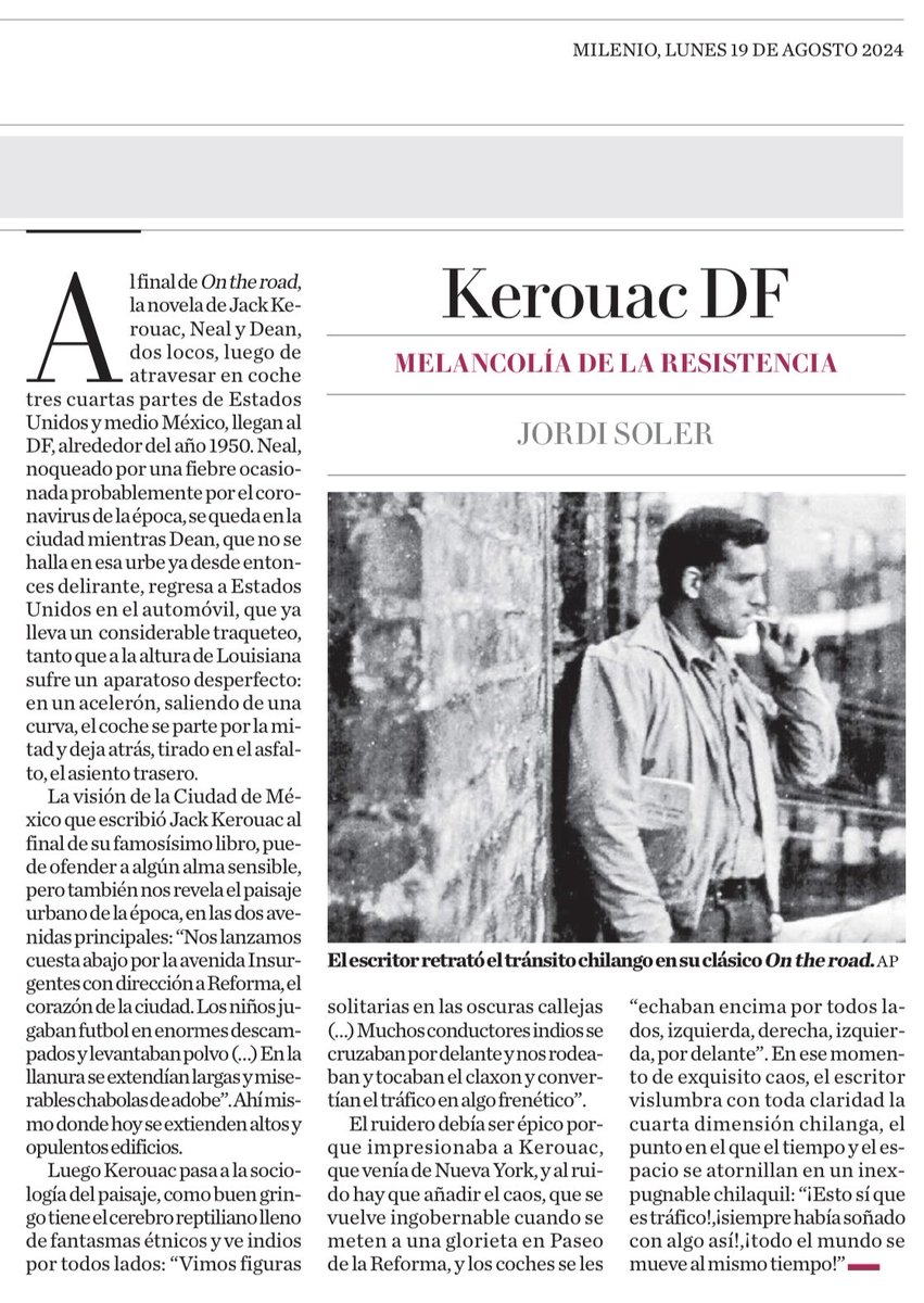 Kerouac DF. Mi artículo de hoy ⁦<a href="/mileniodiario/">Milenio Diario</a>⁩ ⁦<a href="/Milenio/">Milenio</a>⁩
