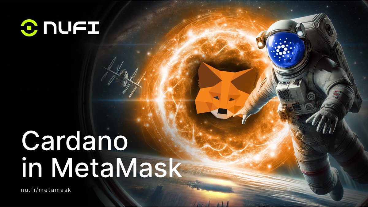 nufiwallet's tweet image. 🦊 MetaMask adds support for Cardano 🎉

@MetaMask users can now install &quot;Cardano Wallet Snap&quot; to create a @Cardano account in MetaMask

With this Snap, MetaMask users can:
✅ Manage Cardano tokens &amp;amp; NFTs
✅ Use Cardano dApps
✅ Swap EVM assets like ETH for $ADA
✅ Stake $ADA

🧵
