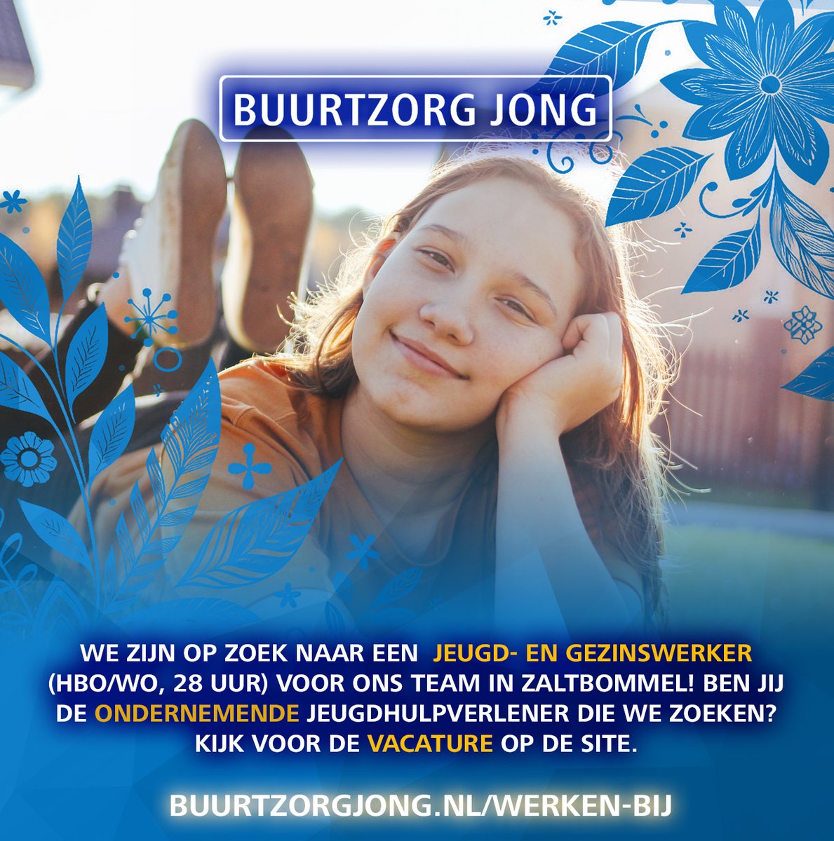 We hebben weer een mooie kans voor een jeugd- en gezinswerker die wil ruiken aan het werk van Buurtzorg Jong. In Zaltbommel zijn we op zoek naar een tijdelijke collega voor 3,5 maanden. Interesse? Bekijk onze vacature op de site. buurtzorgjong.nl/werken-bij/zal…